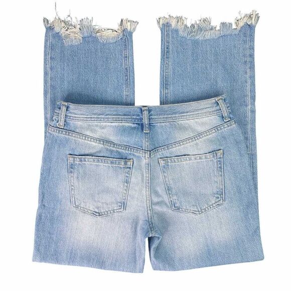 We the Free x Free People Maggie Mid Rise Straight Distressed Jeans - Picture 7 of 9